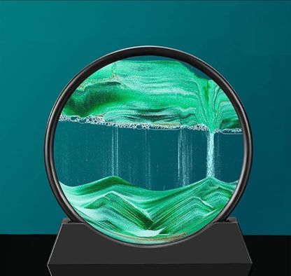 3D Moving Sand Mountain Lamp With Stand